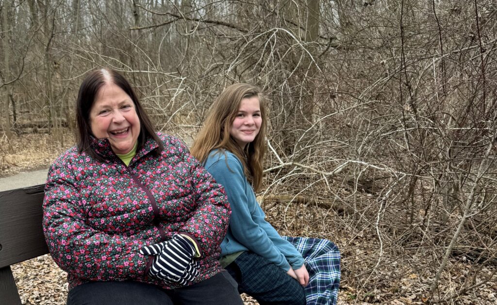 Hikers taking a break during a walk