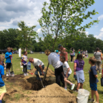 photo of community tree planting